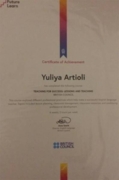 British Council Certificate of Achievement