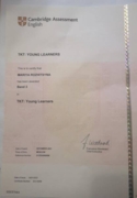 Сертификат TKT young learners