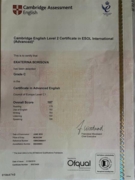 Сертификат CAE (C1)