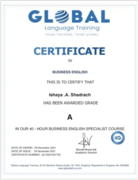 Global Language Training Certificate in Business English