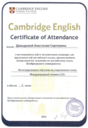 Cambridge English Certificate