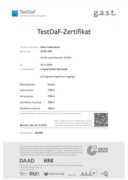 TestDaF-Zertifikat