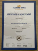 Сертификат (повышение квалификации преподавателей) в Лондоне Stanford House 2020г.