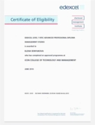 Сертификат MBA London