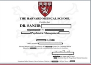 Psychiatry course completion from Harvard Medical School of America