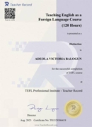 Certificate Tefl