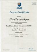 Foundations of Senior Management Certificate