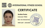 Сертификат Инструктор Йоги (Международный)