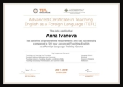 TEFL certificate