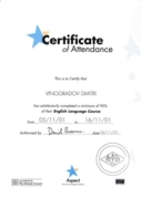Certificate ILA 11/01 p1
