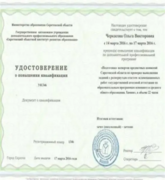 Сертификат эксперта проверки второй части ЕГЭ-химия.