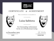 Сертификат Moscow acting factory