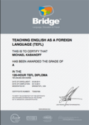Diploma of Teaching English As A Foreign Language