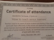 Сертификат о повышении квалификации по обучению взрослых