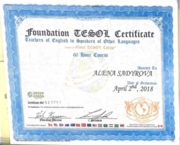 Foundation TESOL certificate