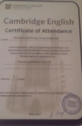 Certificate Cambridge English