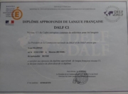 Сертификат. DALF С1 2006
