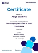 British Council, TeachingEnglish: How to teach vocabulary