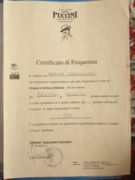 Сертификат по итальянскому языку