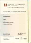 Сертификат BEC