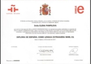 Диплом международного экзамена по испанскому языку DELE С1