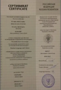 Сертификат - Русский язык и культура