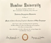 Hamline University, USA, Master of Arts in TESOL
