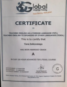 TEFL/TESOL certificate