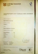 First Certificate in English (FCE )