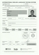IELTS Certificate 2013