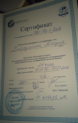 Сертификат Монтессори педагога
