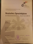 Международный языковой диплом DSD II – DEUTSCHES SPRACHDIPLOM (ZWEITE STUFE)