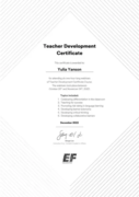 EF Certificate