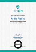 TEFL Certificate