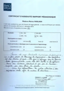Сертификат о владении французским языком (Уровень B2)