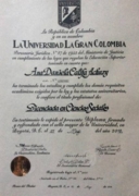 Diploma de Licenciatura
