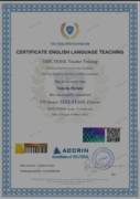 Certificate English language teaching