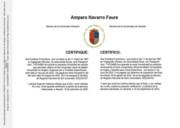 Certificado de La Universidad de Alicante