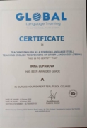 Сертификат TEFL/TESOL