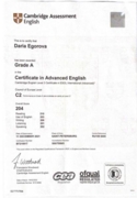 Cambridge Assessment Certificate C2