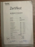 Сертификат С1 по немецкому языку