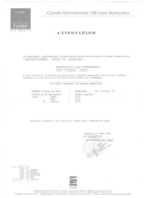 Сертификат о прохождении стажировки во Франции