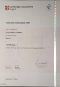 Кембриджский сертификат TKT (Teaching Knowledge Test by Cambridge), Module 2 (Band 4)