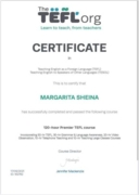 certificate TEFL