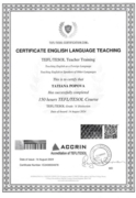 Certificate English Language Teaching TEFL/TESOL Teacher Training