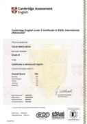 Cambridge English C1 Certificate