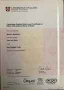 Cambridge English Entry Level Certificate (Key)