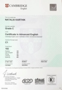 CAE Certificate