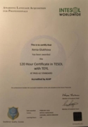 Сертификат TESOL