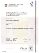 CELTA (Certificate in English Language Teaching to Adults)